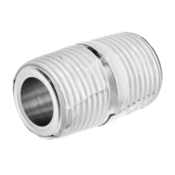 Usa Industrials Pipe Fitting w Sealant 316SS Instrumentation Close Nipple 3/8" MNPT ZUSA-PF-4758 - main